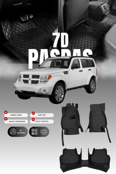 stiloto دواسة سيارة جلدية سباعية الأبعاد لدودج نيترو (2006-2012) |   حماية كا...