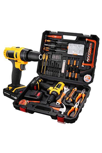 Avid Power 36V Cordless Drill Set: 128PCS Electric Drill Tool Kit with 3/8" K...