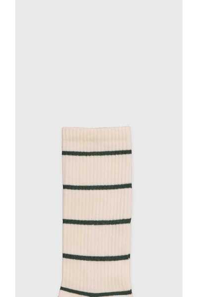 Buly Ριγέ κοτλέ Πλεκτές μακριές κάλτσες