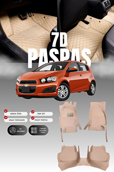 stiloto دواسة سيارة جلدية لشيفروليه أفيو (2011-2020) بتصميم حوض سباحة سباعي ا...