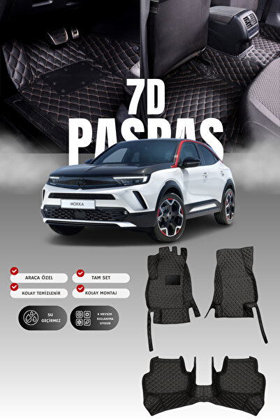 stiloto سجادة أرضية للسيارة من الجلد 7D لسيارة أوبل موكا الكهربائية (2021 وما...