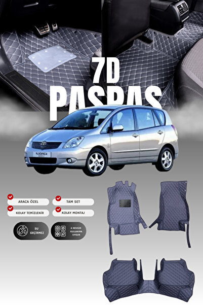 stiloto دواسة سيارة تويوتا كورولا فيرسو (2001-2004) من الجلد بتصميم حوض سباحة...