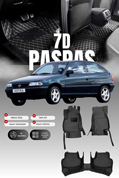 stiloto سجادة أرضية جلدية للسيارة أوبل أسترا إف (2000-2006) 7D |   حماية كامل...