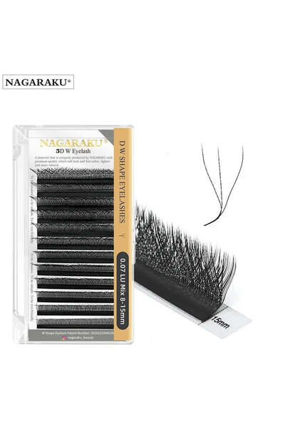 NAGARAKU Extensii de gene LUW 5D gata făcute 010-MIX