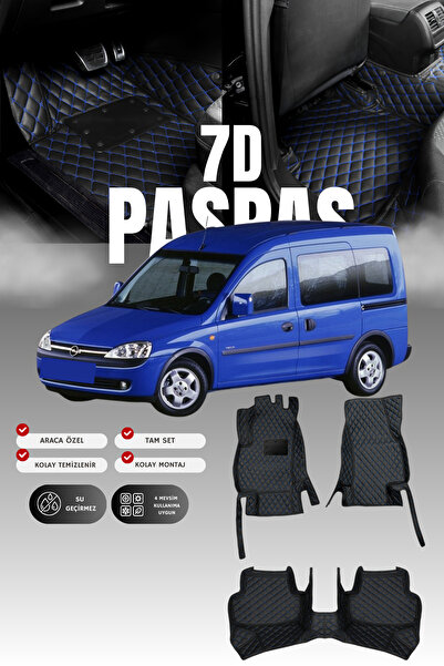 stiloto سجادة أرضية جلدية للسيارة أوبل كومبو سي (2001-2011) 7D |   حماية كامل...