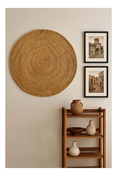 Generic Handwoven Indian rug – 95% jute & 5% cotton (round shape)