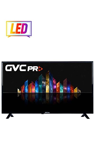 GVC PRO تلفزيون عالي الدقة قياسي مقاس 32 بوصة + حامل حائط مجاني LD-32TV أسود