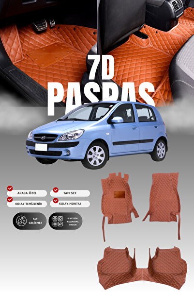 stiloto دواسة سيارة جلدية لهيونداي جيتز (2002-2011) بتصميم حوض سباحة 7D |   ح...