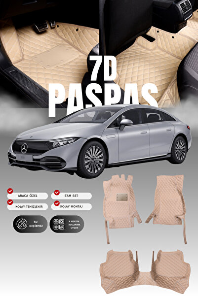 stiloto سجادة أرضية للسيارة من الجلد 7D لسيارة مرسيدس EQS 500 / V297 (2020 وم...