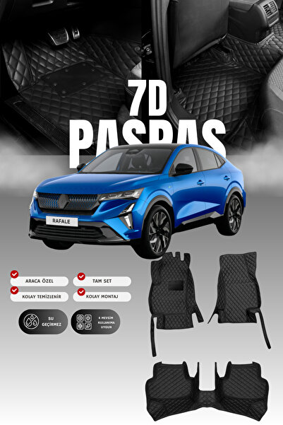 stiloto سجادة أرضية للسيارة من الجلد 7D لسيارة رينو رافال (2024 وما بعدها) | ...