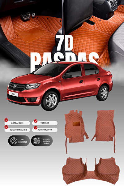 stiloto دواسة سيارة جلدية سباعية الأبعاد لداسيا لوجان (2012-2020) |   حماية ك...