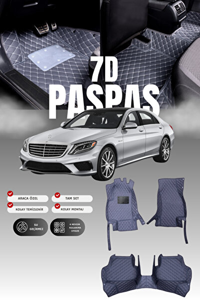 stiloto دواسة سيارة جلدية سباعية الأبعاد لمرسيدس S500 / W222 (2013-2020) |   ...