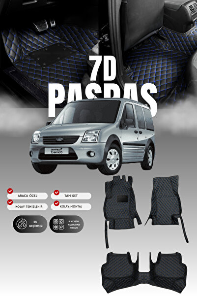 stiloto فورد تورنيو كونكت (2002-2013) سجادة أرضية للسيارة من الجلد 7D |   حما...