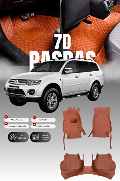 stiloto دواسة سيارة جلدية من ميتسوبيشي باجيرو (2008-2015) بتصميم 7D |   حماية...