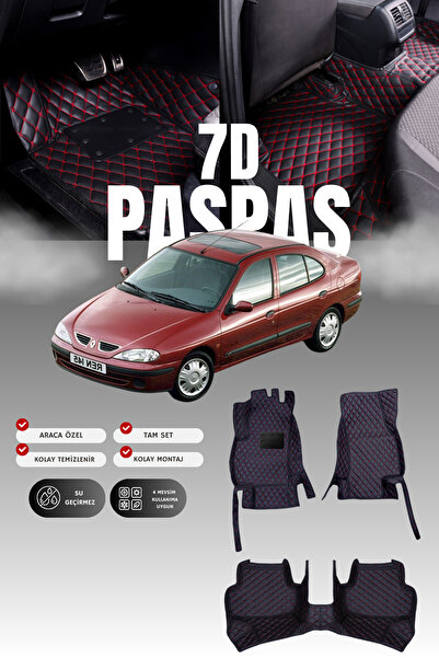 stiloto دواسة سيارة جلدية لرينو ميجان 1 (1996-2002) طراز 7D |   حماية كاملة، ...