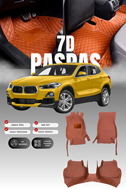 stiloto سجادة أرضية جلدية للسيارة BMW X Series X2 F39 (2018-2023) بتصميم حوض ...