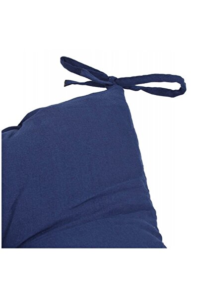 PROCART Chair cushion, drawstring, 40 x 40 x 8cm, cotton, blue