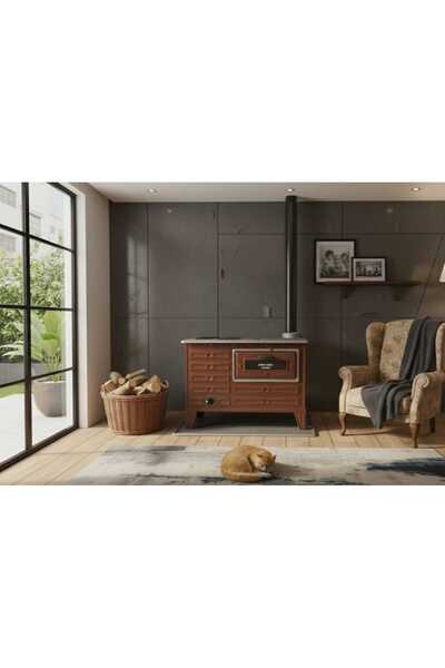 ATAYSAN TİCARET Tek Fırınlı Majolik Renk Emaye Alttan Delikli Kömürlü Odunlu ...