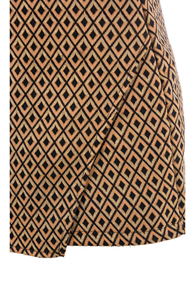 Eight Fashion Women's Multi-Colored High Waist Mini Jacquard Shorts Skirt