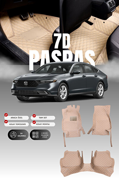 stiloto سجادة أرضية للسيارة من الجلد لهوندا أكورد (2023 وما بعدها) 7D |   حما...