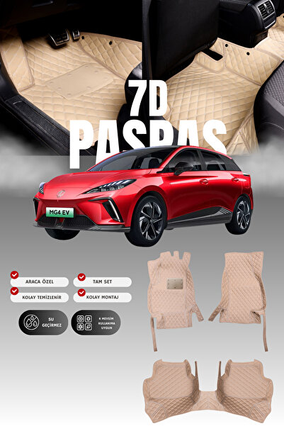 stiloto سجادة أرضية للسيارة من الجلد بتصميم حوض السباحة لسيارة إم جي 4 (2022-...