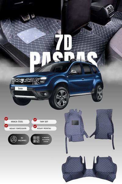 stiloto دواسة سيارة جلدية سباعية الأبعاد لداسيا داستر (2010-2017) |   حماية ك...