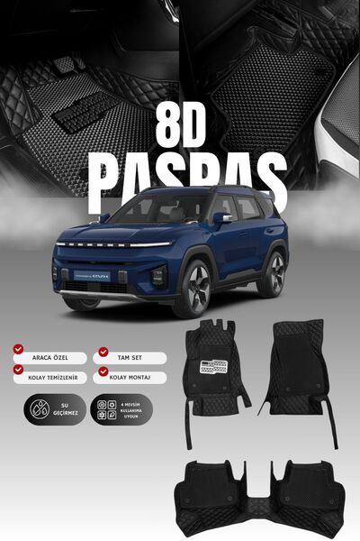 stiloto Ssangyong Torres Electric (2022 and Later) 8D Leather Pool Auto Mat |...