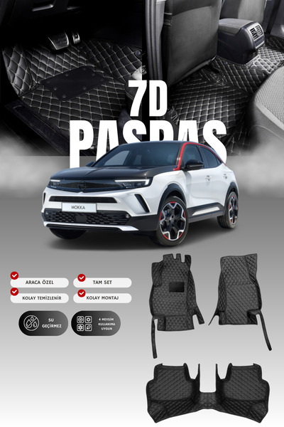 stiloto سجادة أرضية للسيارة من الجلد 7D لسيارة أوبل موكا الكهربائية (2021 وما...