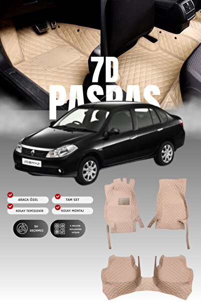 stiloto سجادة أرضية للسيارة من الجلد بتصميم حوض السباحة لسيارة رينو سيمبول (2...