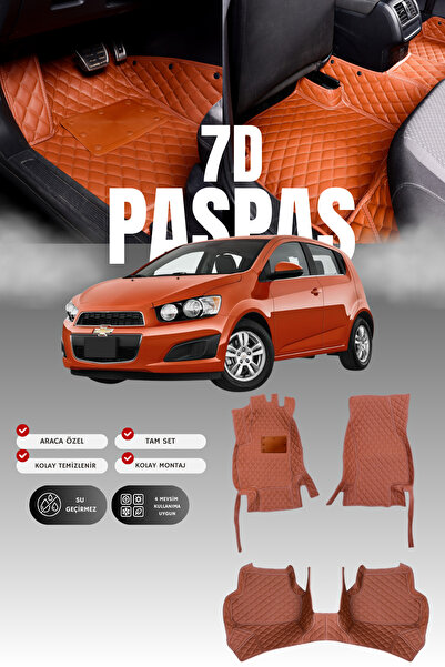 stiloto دواسة سيارة جلدية لشيفروليه أفيو (2011-2020) بتصميم حوض سباحة سباعي ا...