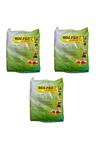 Solarex Solfert Fertilizer 20-20-20 + ME, 3 kg