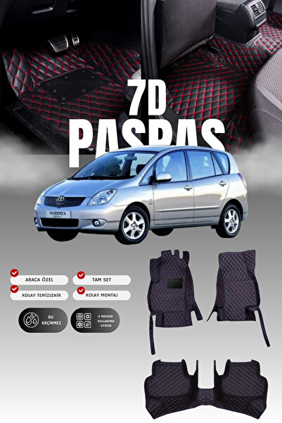 stiloto دواسة سيارة تويوتا كورولا فيرسو (2001-2004) من الجلد بتصميم حوض سباحة...