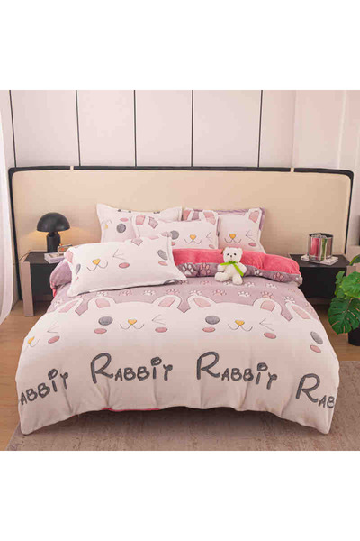 JOJO HOME Cocolino bedding set, 4 pieces, 160x230cm, Rabbit