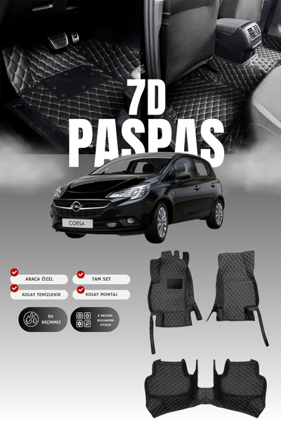 stiloto دواسة سيارة جلدية لسيارة أوبل كورسا إي (2014-2019) بتصميم حوض سباحة م...