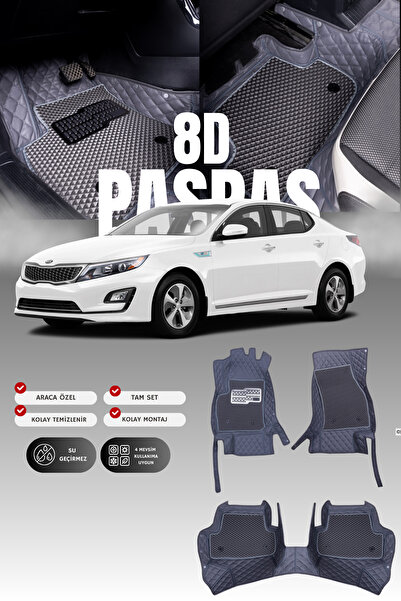 stiloto دواسة سيارة جلدية لسيارة كيا أوبتيما (2015-2020) 8D |   حماية كاملة، ...