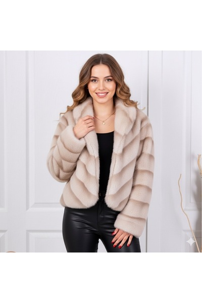 ABAS Fur-effect jacket