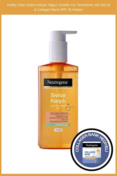 Neutrogena Visibly Clear Karşıtı Yağsız Günlük Yüz Temizleme Jeli 200 ml & Co...