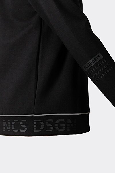 NCS Men's Sweatshirt Crew Neck Dsgn Black 1670