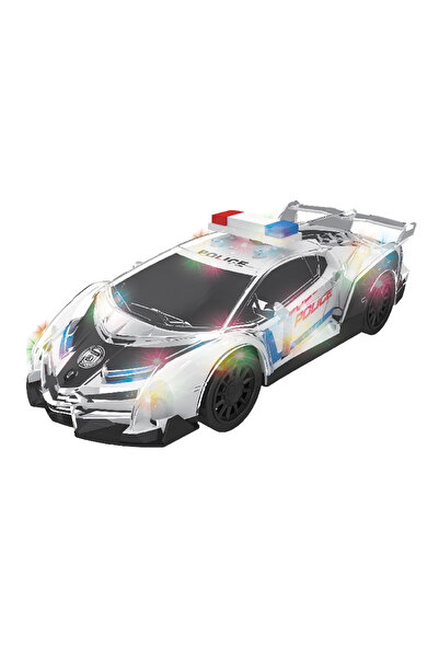 Toysea 1:24 Special Police Remote Control Car with Light, USB Charger, 4 Function High-Speed RC Police Toy