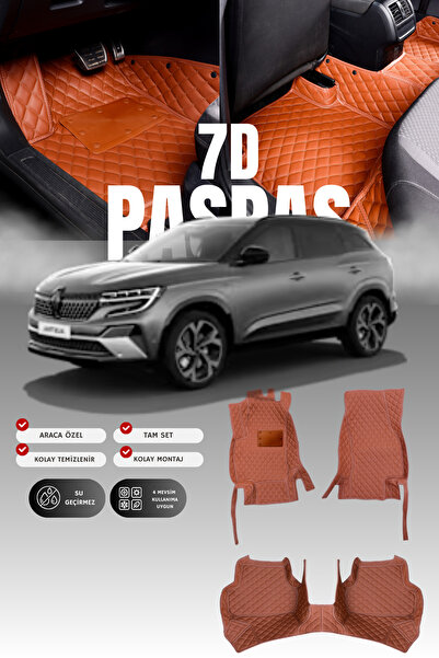 stiloto سجادة أرضية للسيارة من الجلد (7D) لسيارة رينو أسترال الهجينة بالكامل ...