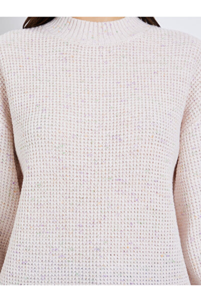 Styli Regular Fit Chunky Knit Mixed Yarn Sweater