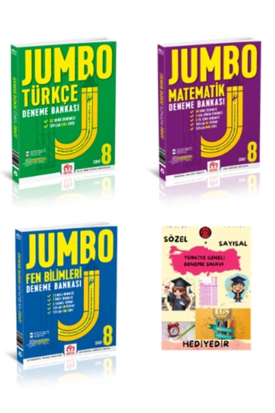 Model Eğitim Yayınları 8. Sınıf Jumbo Türkçe Matematik Fen Bilimleri Deneme B...