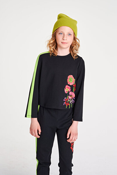 Lia Lea Girl Black Blouse