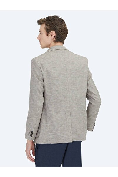 Kip Μοντέρνο μπουφάν από μαλλί με σκούρο καφέ σχέδιο