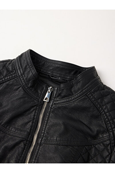 Take Two By Styli Black Quilted Look Padded Jacket