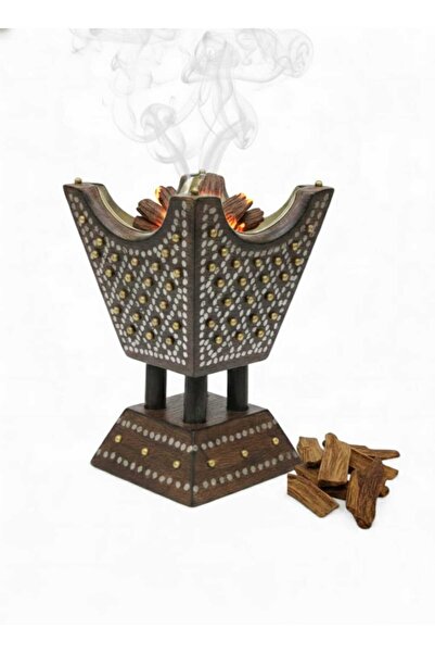 VENDIX Bakhour Burner Traditional Arabic Mabkhara Decorative wooden Incense Burner