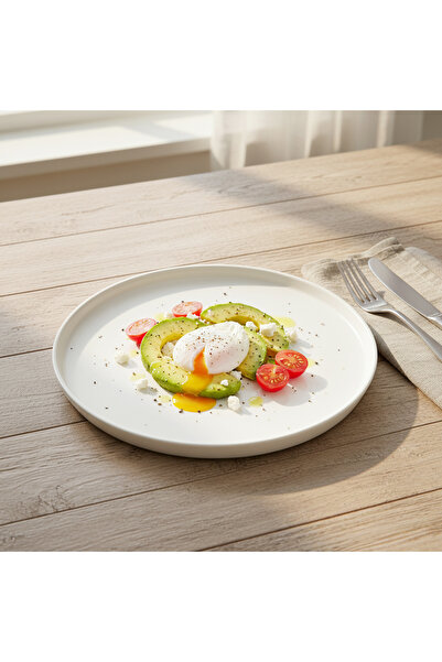 Cuisine Art EFE 10.5-Inch Bone China Dinner Round Plate – Premium White