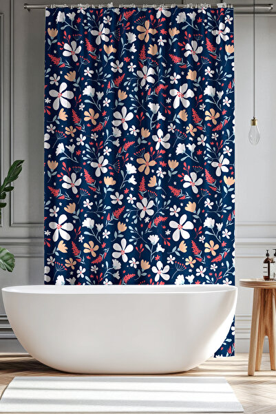 Moud's Κουρτίνα μπάνιου, Κουρτίνα ντους με μοτίβο ανοιξιάτικου λουλουδιού σε ...