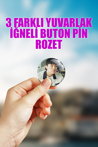 ZipZap مجموعة شارات زينة للحقائب بتصميم أبطال ضعفاء (تشوي هيون ووك) (3 قطع)