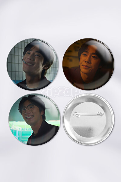 ZipZap مجموعة شارات زينة للحقائب (3 قطع) من شخصية جيوم سيونغ-جي (لي جون-يونغ)...